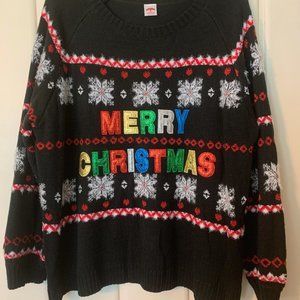 Women Merry Christmas Sweater - 2X